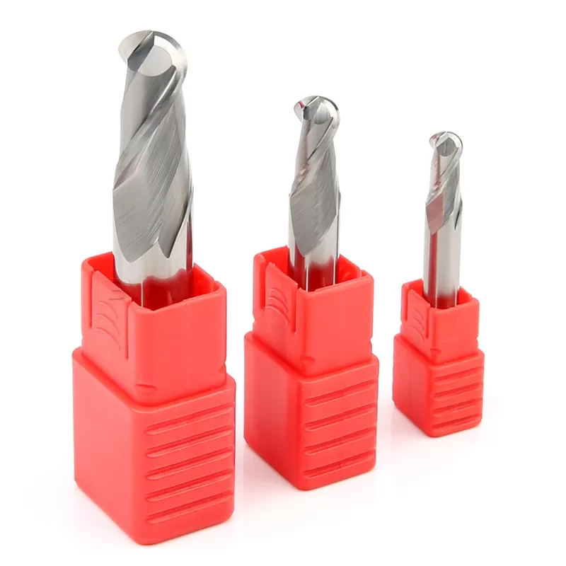 HRC 55 Degree Carbide Ball Nose End Mill High Gloss End Mill Cutter