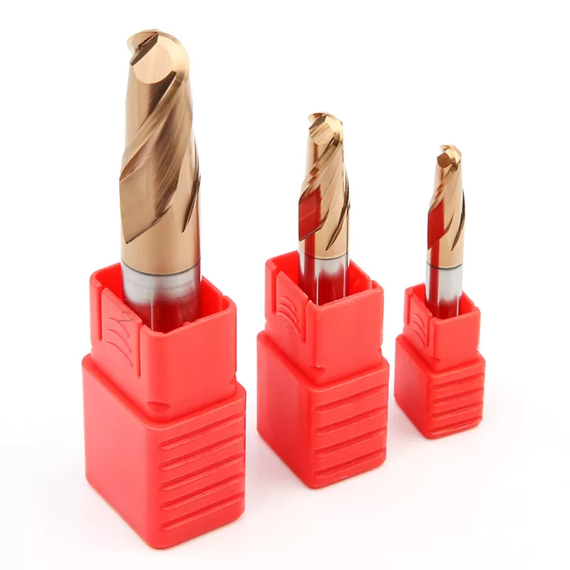 Custom Carbide Ball Nose End Mill 2 Edge Tungsten For Steel Cutting Tools