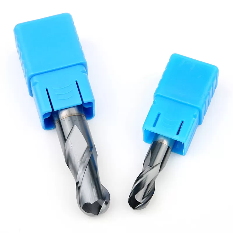 Solid Carbide 45 Degree 2 Flute 6mm Ball Nose End Mill Cutter High Speed Cutting Tools