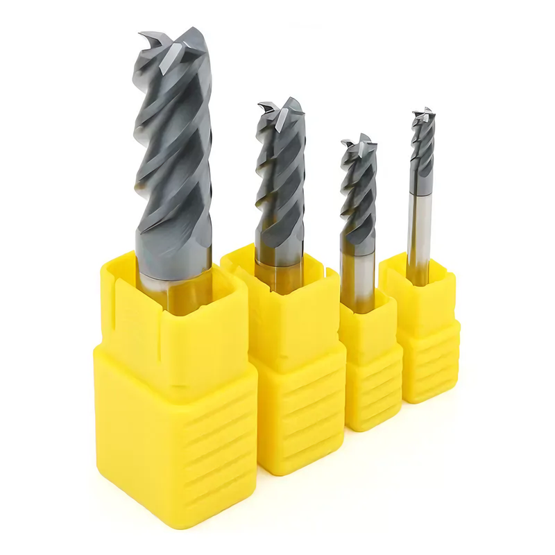 60 Degrees Carbide Flat End Mill Coated HRC60 Steel Milling Cutter