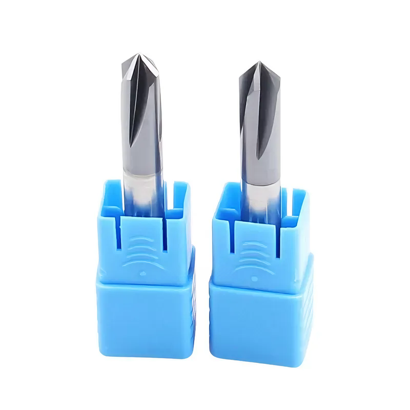 HRC 45 Degree Chamfer End Mill 4 Flutes 90° 120° 60° Fine Grinding