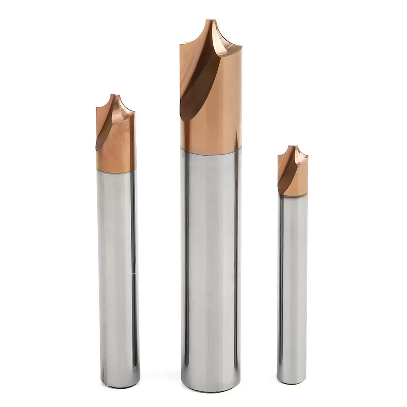 HRC 55 Degree 2 Flute Carbide Milling Cutter Inner R Angle CNC Tool 3/8 Milling Cutter