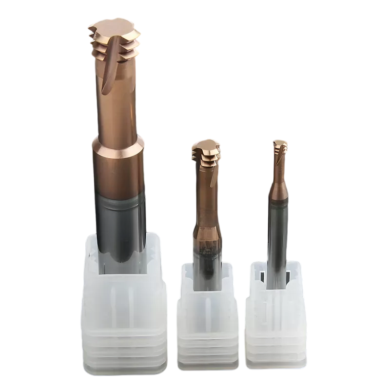 HRC55 3 Tooth End Mill M2 M3 M4 M5 M8 M10 Three Tooth Thread Milling Cutter