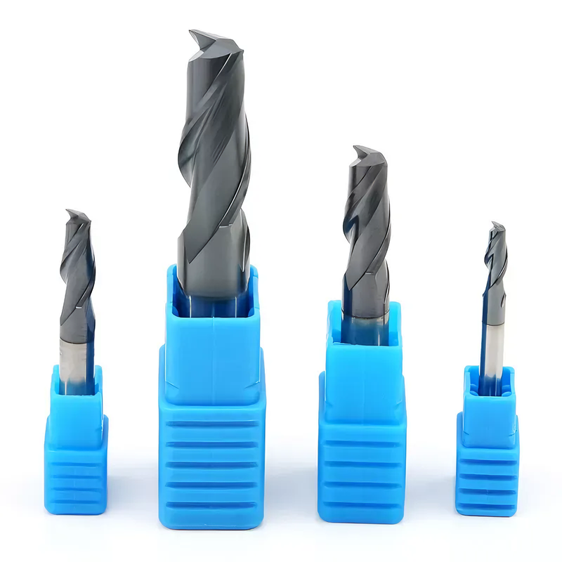 High Feed Tungsten Steel Milling Cutter CNC Flat End Mill 6mm HRC45