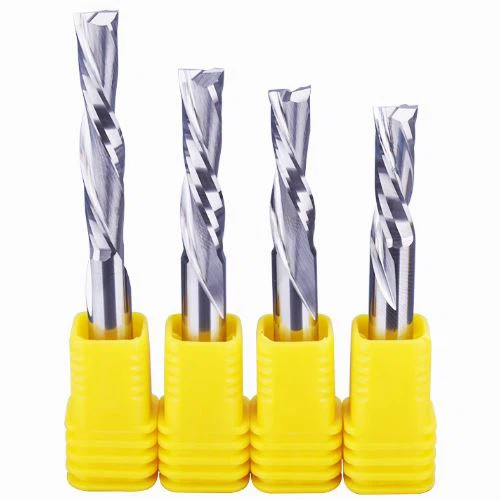 2 Flute Left Helix Down Cut Spiral Router Bits